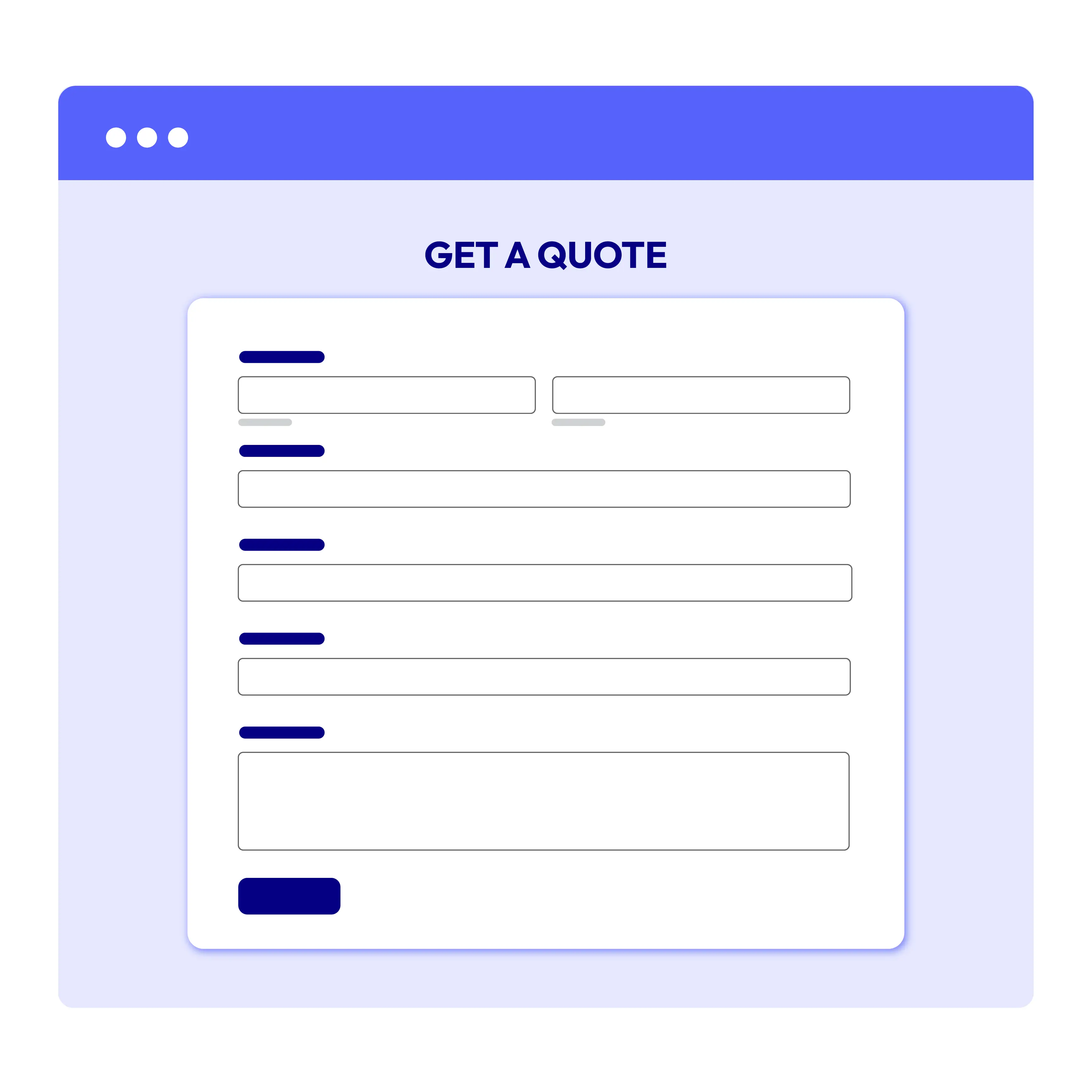 Create “Get a quote” form